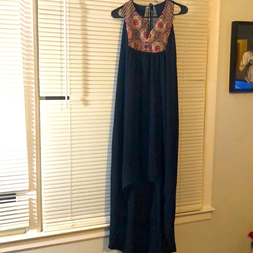 Navy Blue Mullet Dress